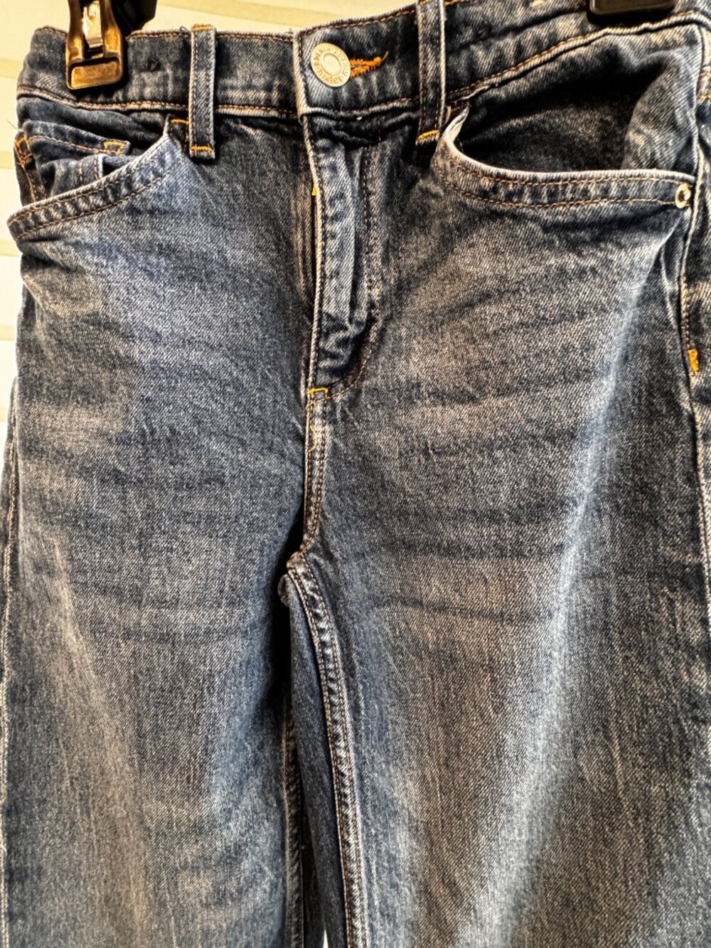 Girls H&M Wide Leg High Waisted Jeans